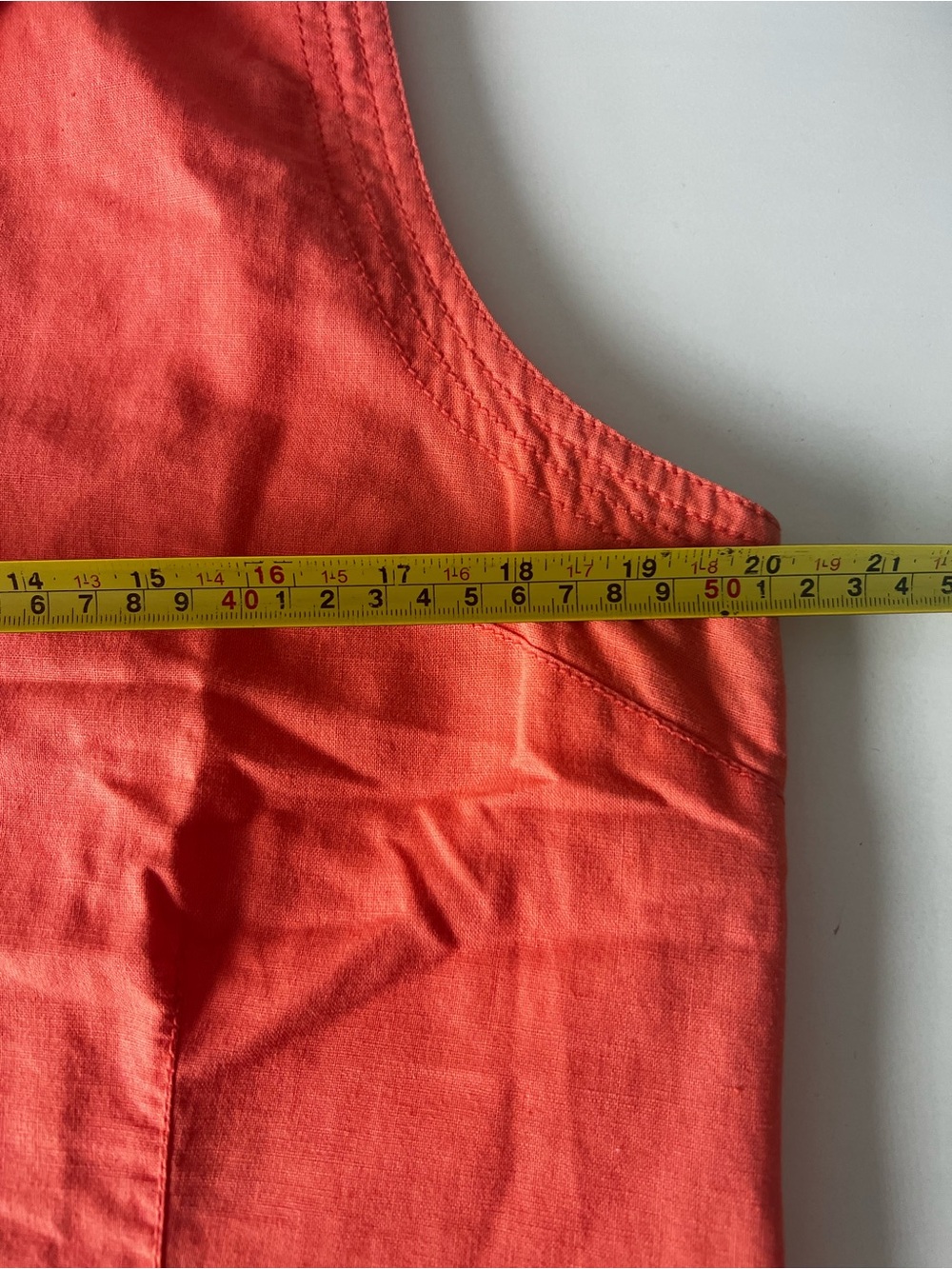 Geoffrey Beene Sleeveless Collared V-Neck Tank Top in Orange - Picture 10 of 11